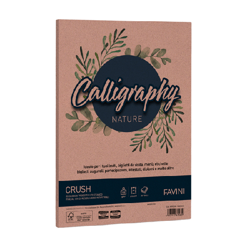 Carta-Calligraphy-Nature-CRUSH-A4-50fg-120gr-mandorla-FAVINI