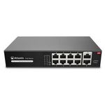 Atlantis Land NetPower F10PoE8 Non gestito Fast Ethernet (10/100) Supporto Power over Ethernet (PoE) Nero