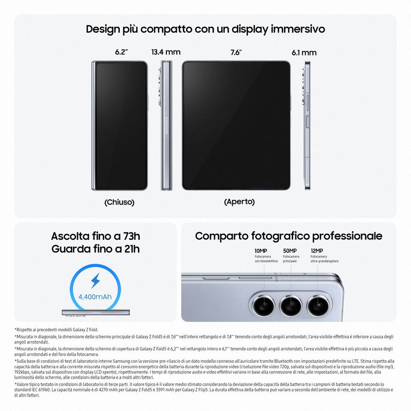 Samsung-Galaxy-Z-Fold5-SM-F946B-193-cm--7.6--Doppia-SIM-Android-13-5G-USB-tipo-C-12-GB-512-GB-4400-mAh-Nero