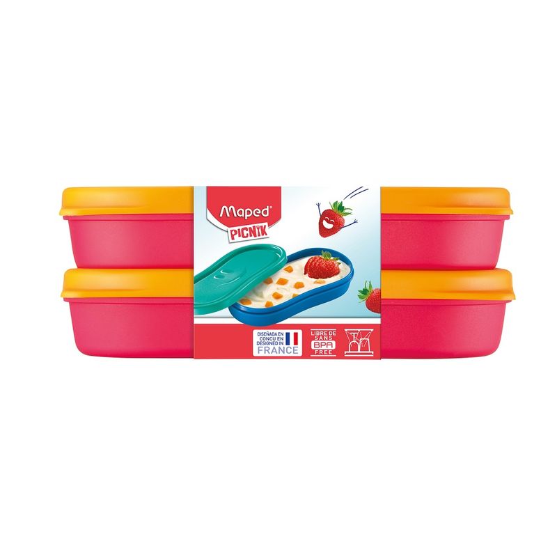 Set-2-Snack-box-rosa-corallo-Picnik-Concept-Maped