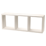 King Collection Biacchi Gianfranco Scaffale cubo 3 ripiani in MDF 80x30x15 cm Bianco