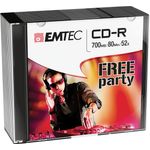 Emtec CD-R EMTEC 80MIN/700MB 52X SLIM CASE (kit 10pz)