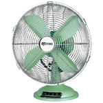 Termozeta Ventilatore da tavolo in metallo verde vintage 30cm 35W