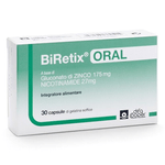 biretix oral - integratore alimentare a base di zinco gluconato, nicotinamide, vitamina e, selenio e