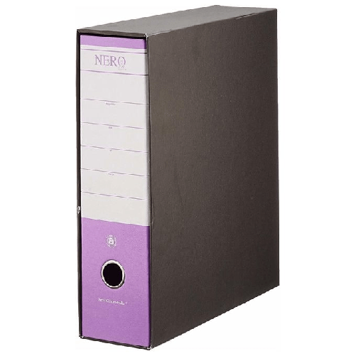 Brefiocart-NERO-raccoglitore-ad-anelli-A4-Fucsia-Nero