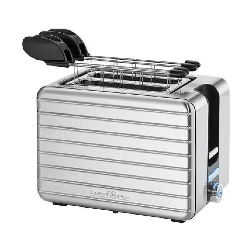 ProfiCook-PC-TAZ-1110-2-fetta-e-1050-W-Nero-Acciaio-inossidabile