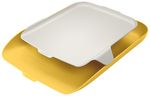 Vaschetta-portacorrispondenza-con-vassoio-Organizer-Giallo-Cosy-Leitz