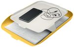 Vaschetta-portacorrispondenza-con-vassoio-Organizer-Giallo-Cosy-Leitz