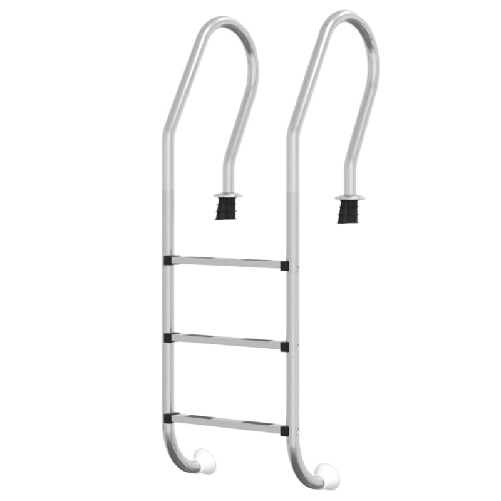 vidaXL Scala per Piscina 54x38x158 cm Acciaio Inox 304