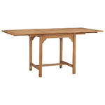 vidaXL Tavolo da Giardino Estensibile (110-160)x80x75 cm Massello Teak