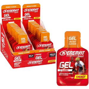 ENERVIT GEL Sport a base di carboidrati e vitamina B1 gusto ARANCIA box 24 pz 96599