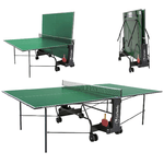 Garlando Tavolo Ping Pong C-272I Challenge Indoor verde con 4 racchette e 6 palline Omaggio