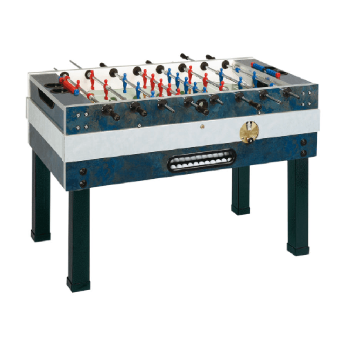 GARLANDO calciobalilla linea bar DELUXE outdoor con aste uscenti e gettoniera con 50 palline e copertura omaggio