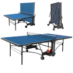 Garlando Tavolo Ping Pong C-373E Master Outdoor Blu con 2 racchette e 6 palline