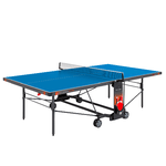 Garlando Tavolo Ping Pong C-470EB Champion outdoor con ruote e piano blu da esterno con 2 racchette e 6 palline Omaggio