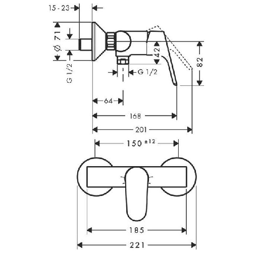 Hansgrohe-Focus-Lavello-da-bagno-Cromo