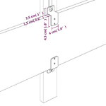 vidaXL Testiere 2 pz Rosa 72x5x78/88 cm in Velluto