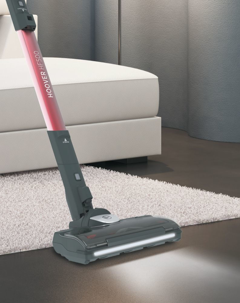 Hoover-HF522STH-011-Scopa-Elettrica-Senza-sacchetto-0.45-Litri-290W-Grigio-Rosso