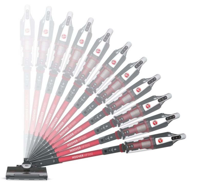 Hoover-HF522STH-011-Scopa-Elettrica-Senza-sacchetto-0.45-Litri-290W-Grigio-Rosso