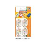 Eliplast Confezione 4 Ganci Adesivi Decori Assortiti