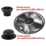 Coperchio E Pomolo Per Pentole Caldaie Alluminio Cm.70