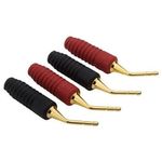 Monster Cable Toolless Speaker Cable Connectors - Angled Gold Pin® AGPT R-H cavo di collegamento