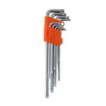 Alte Serie Chiavi Torx T10-50 pezzi 9 con Foro cromo vanadio Lungh.Alte 05326