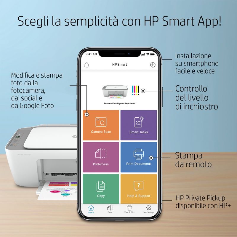 HP-Stampante-Inkjet-Multifunzione-DeskJet-2720e-Risoluzione-4800x1200-DPI-A4-Wi-Fi-Bianca