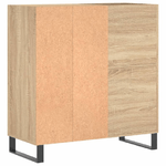 vidaXL Mobile Porta Dischi Rovere Sonoma 84,5x38x89 Legno ingegnerizzato