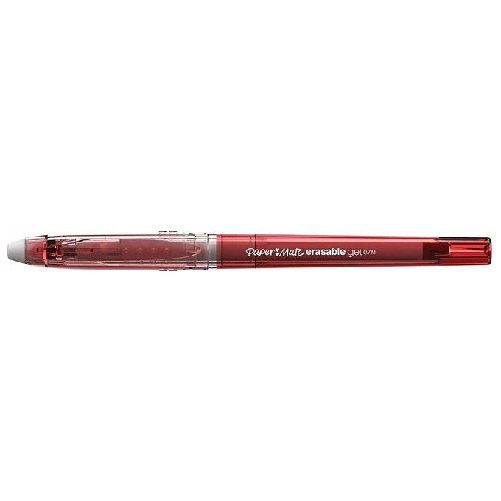 Papermate-Erasable-Gel-Penna-in-gel-con-cappuccio-Medio-Rosso-12-pz