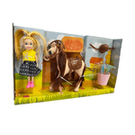 Giocoscuolaregalo Bambola con Cavallo Set Bambola Equitazione Bambola Cavallerizza Playset Bambola