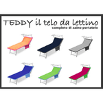 TELO MARE LETTINO TEDDY IN MICROFIBRA  CON TASCHE MISURA CM. 80 X 190 GRIGIO