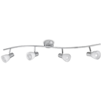 Applique con faretti led orientabili a soffitto spot attacco e14x4 220v