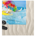 TELO MARE in spugna SURF MANIA misura grande cm. 90 X 170