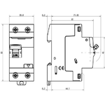 Bticino interruttore magnetotermico differenziale 1 polo + neutro btdin gc8813ac *** ampere 20 ampere, confezione 1