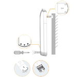 Multipresa elettrica ecova 3 ingressi bivalenti 10/16a colore bianco