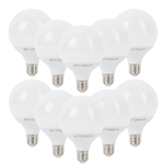 Lampadina led globo e27 12watt resa 70watt risparmio energetico 6000k pezzi 10