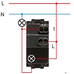 Interruttore luminoso serie civile faeg 10 ampere bianco