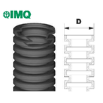 Tubo corrugato cavi elettrici pieghevole pvc autoestinguente *** diametro 25 millimetri, colore nero, lunghezza metri...