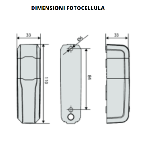 Bft coppia fotocellule orientabili 180簞 serie compacta a20 180