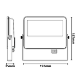 Proiettore led 30 watt slim metallo bianco impermeabile 5 anni garanzia *** temperatura colore lampada 4500k bianco n...