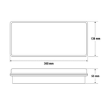 Beghelli pratica lampada di emergenza led incasso colore bianco 4 watt 3h ip65 250sa