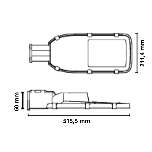 Armatura stradale led slim modello highway ip65 temperatura di luce 4000k *** watt 150 watt, temperatura colore lampa...