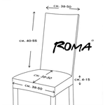 COPPIA coprisedia ELASTICIZZATO ROMA antimacchia in TINTA UNITA BEIGE