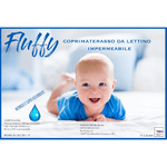 COPRIMATERASSO IMPERMEABILE ANTIACARO PVC LETTINO FLUFFY ANTI URINA in puro cotone