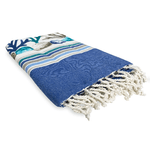 TELO MARE fouta CORALLI Piantine MISURA Grande CM.100X200 con zaino Spiaggia KEEP CALM