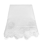 TENDA tendone PIZZO MACRAMÈ FIORE bianco CM.140X280 confezionata