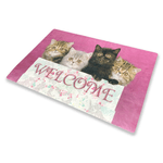 TAPPETO ZERBINO DIGITAL WELCOME CM.40X60 GATTI GATTINI ROSA