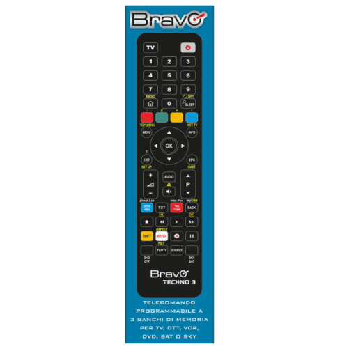 Telecomando-universale-bravo-techno-3-per-tv-colore-nero