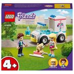 LEGO Friends 41694 Ambulanza della Clinica Veterinaria, Set Soccorso Amici Animali, Giocattolo per Bambini di 4+ Anni